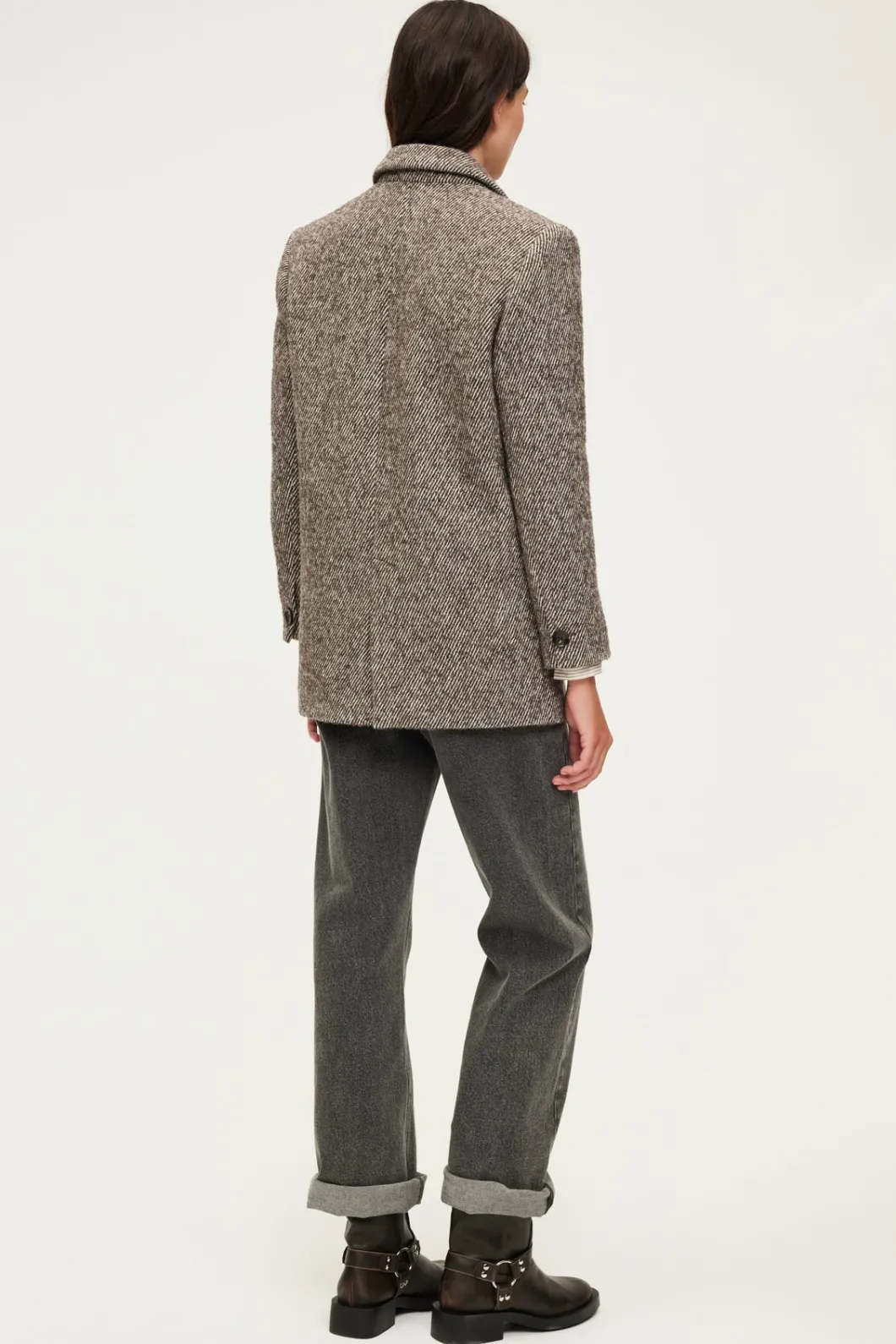 Blazer à rayures obliques - MAZARINE | Pablo Cheap