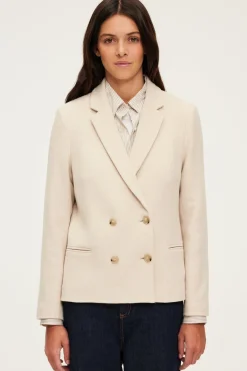 Blazer croisé écru - MAGALIE | Pablo New