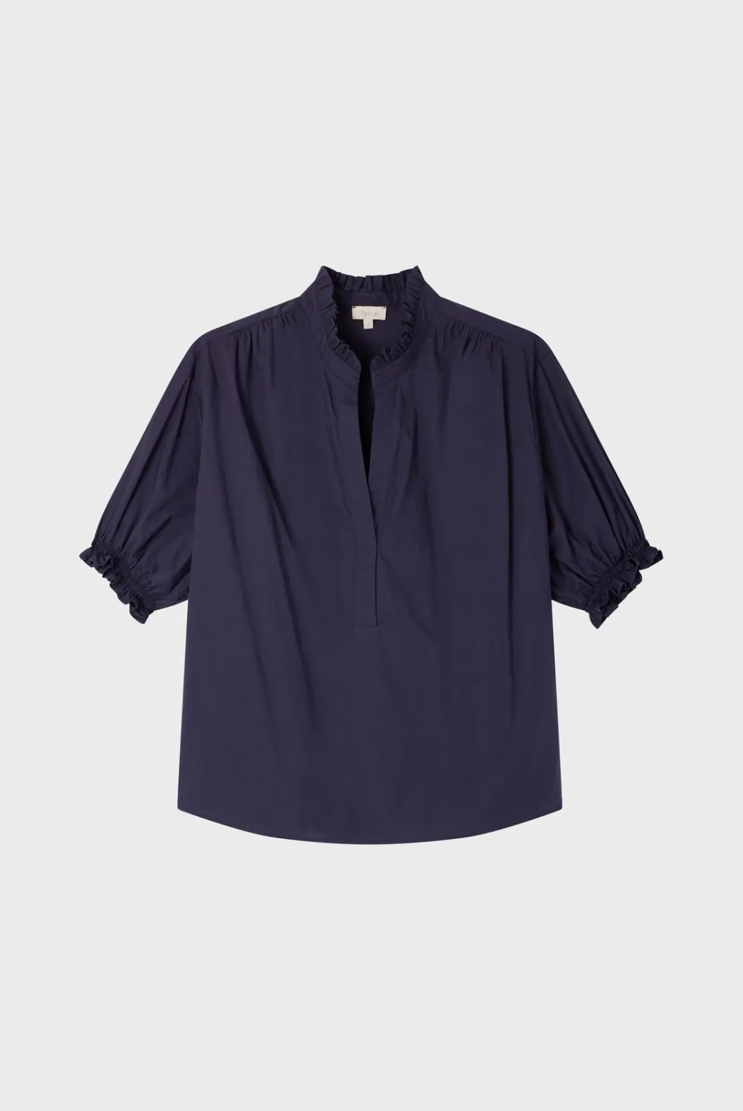 Blouse en coton à col montant | Pablo Online