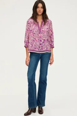 Blouse fluide imprimée – BERNADINE | Pablo New