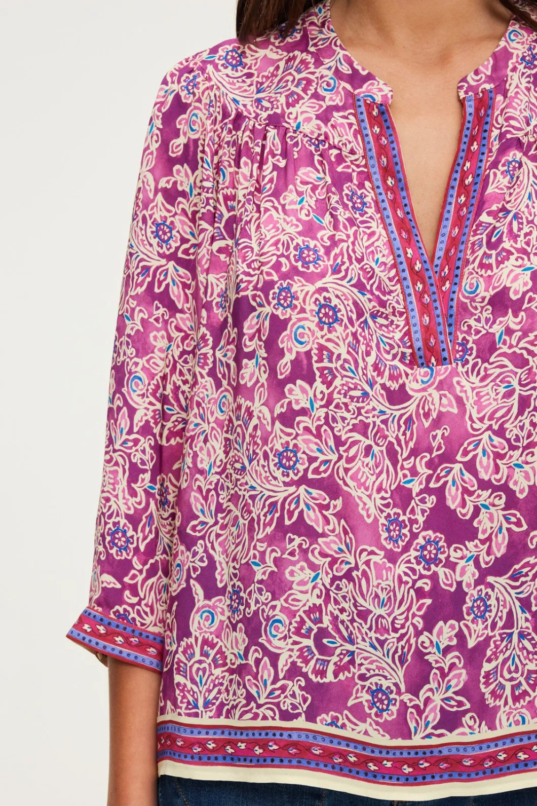 Blouse fluide imprimée – BERNADINE | Pablo New