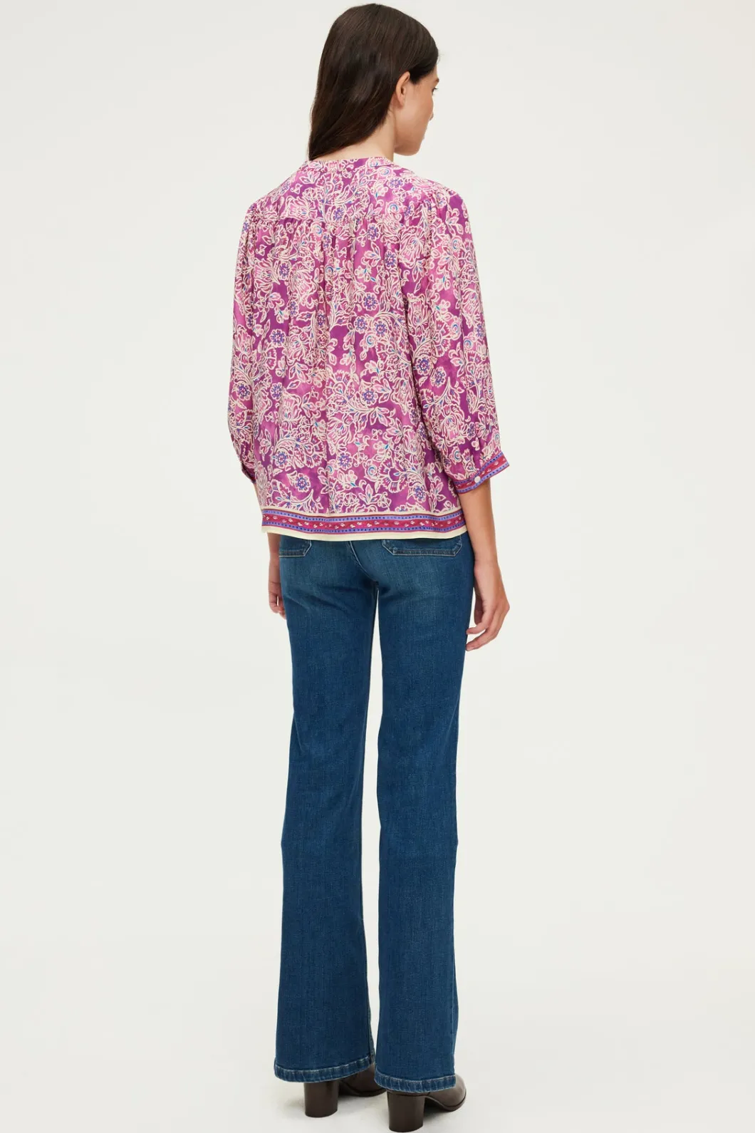 Blouse fluide imprimée – BERNADINE | Pablo New