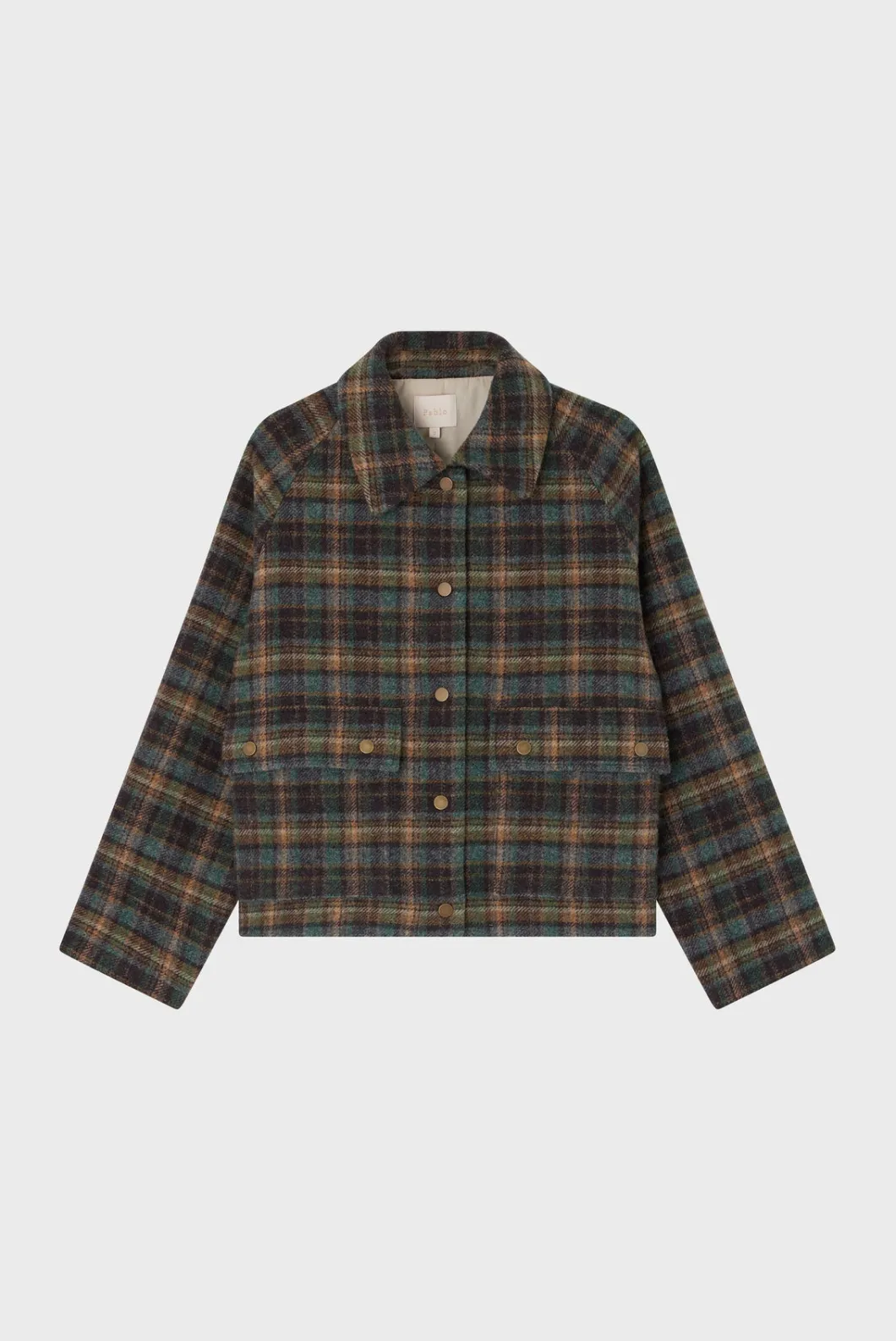 Blouson à carreaux en laine - MARELLE | Pablo Cheap