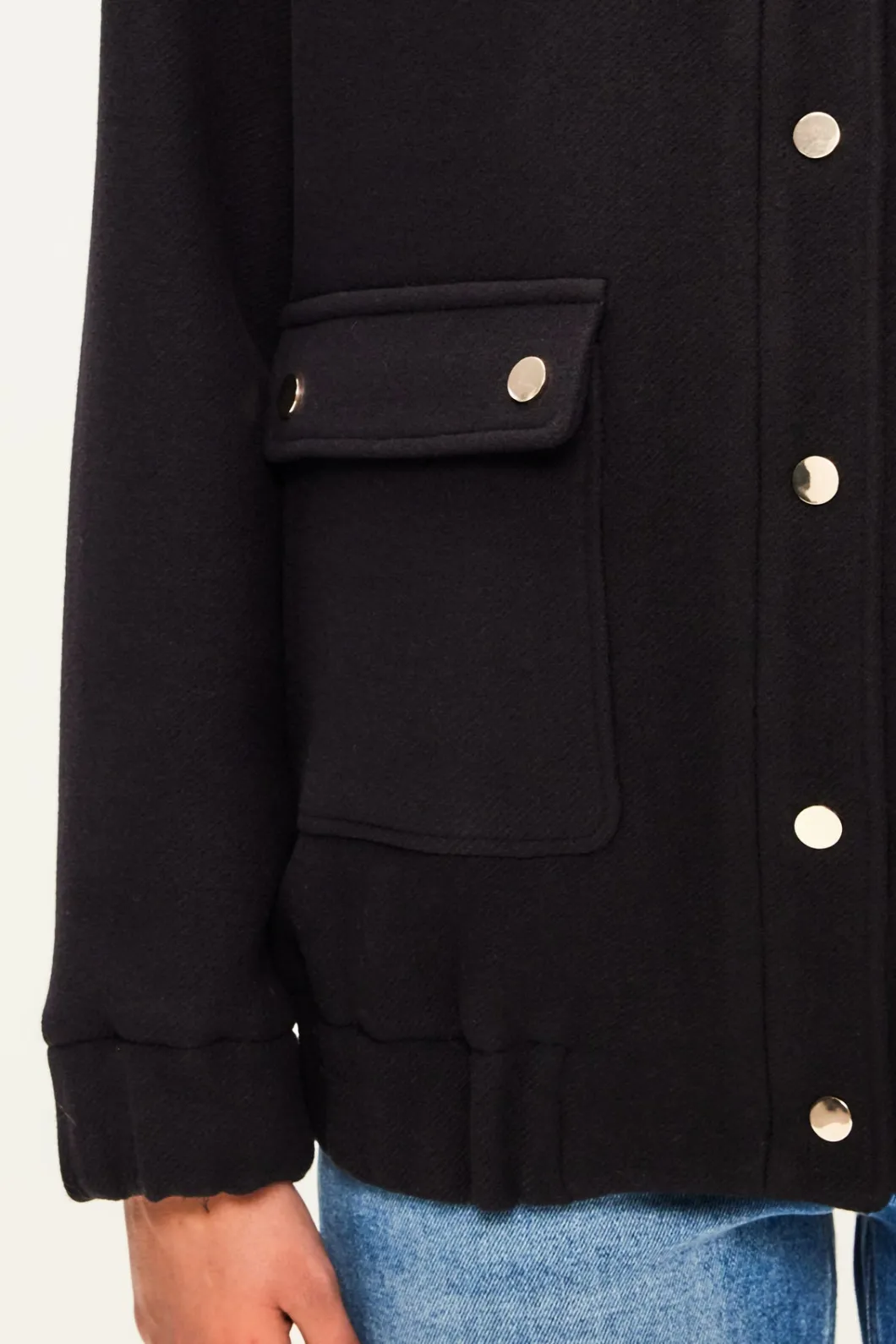 Blouson à col montant en laine - MATTEA | Pablo Outlet