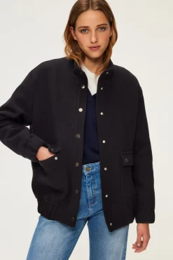 Blouson à col montant en laine - MATTEA | Pablo Outlet