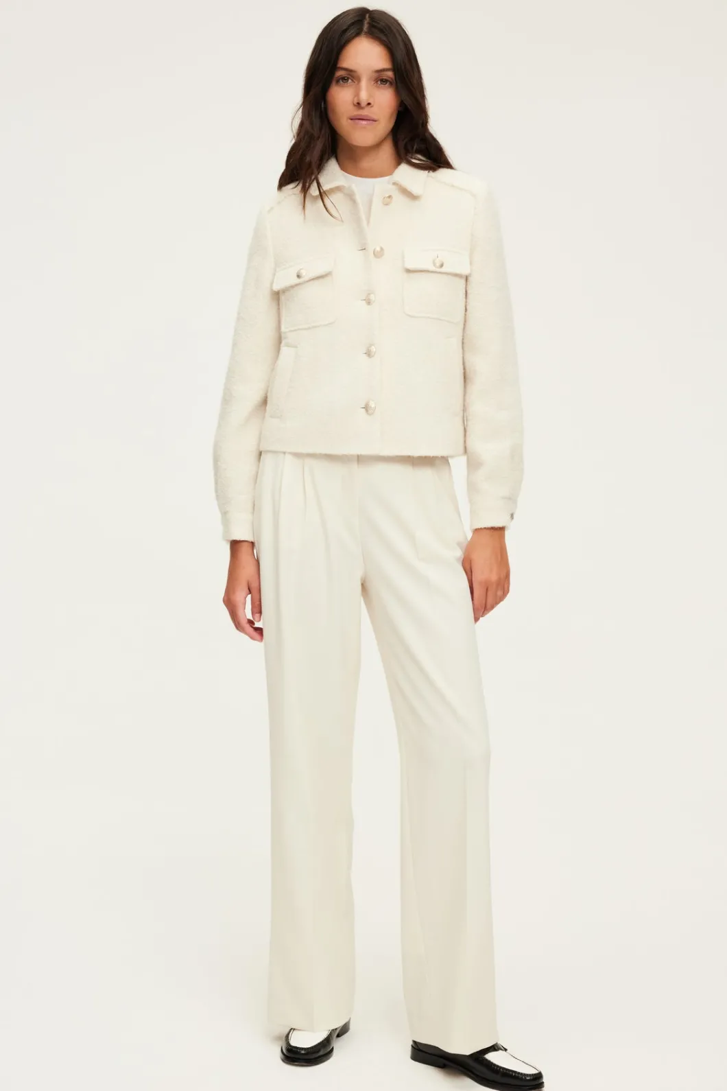 Blouson court en tweed - MARGUERITE | Pablo Online