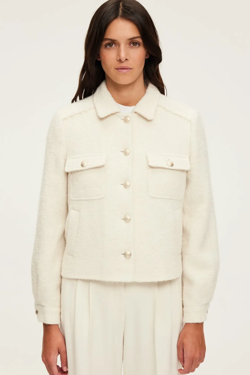 Blouson court en tweed - MARGUERITE | Pablo Online