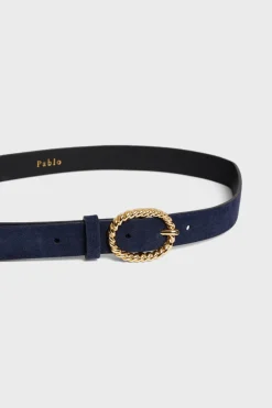Ceinture en cuir velours - ROMA | Pablo Sale