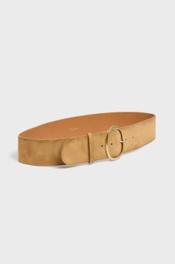 Ceinture large en cuir velours - BONNIE | Pablo Fashion