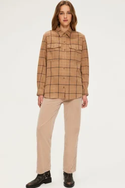 Chemise à carreaux et lurex - BEGONIE | Pablo Sale