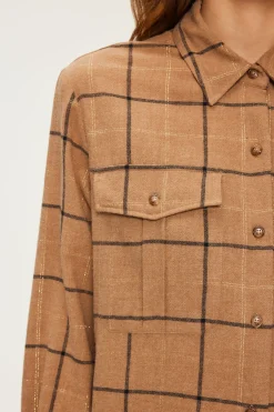 Chemise à carreaux et lurex - BEGONIE | Pablo Sale