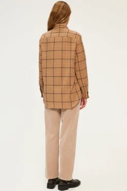 Chemise à carreaux et lurex - BEGONIE | Pablo Sale