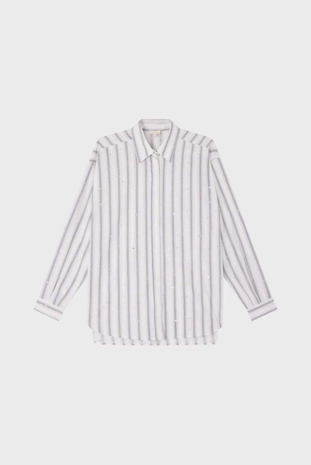 Chemise à rayures et strass - BENOITE | Pablo Sale