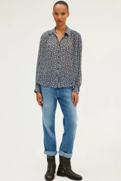 Chemise en mousseline fleurie - BRAILLE | Pablo Shop