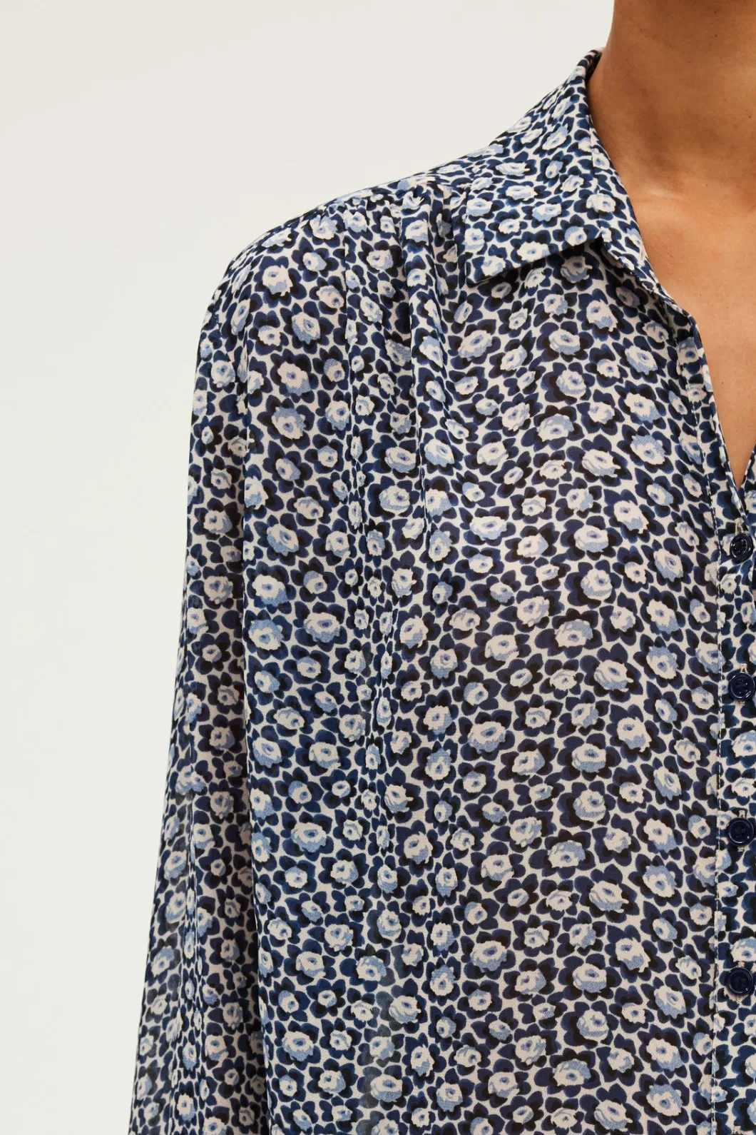 Chemise en mousseline fleurie - BRAILLE | Pablo Shop