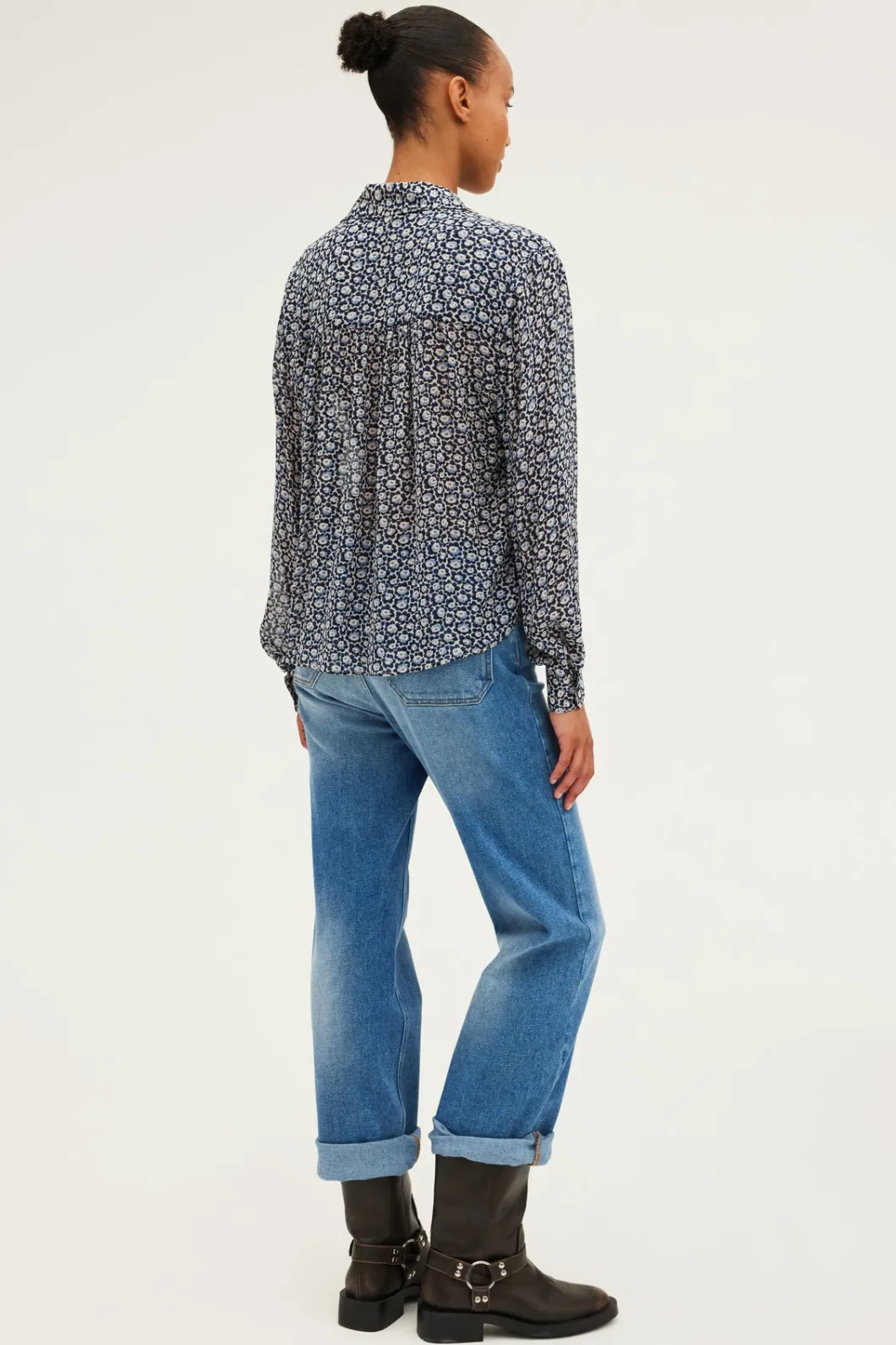 Chemise en mousseline fleurie - BRAILLE | Pablo Shop