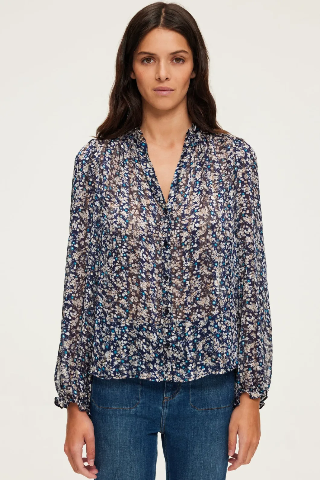 Chemise en mousseline fleurie - BELODIE | Pablo New