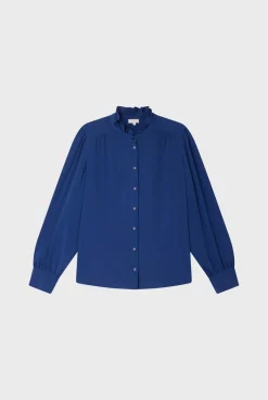 Chemise fluide à col montant - BRUNHILDE | Pablo Discount
