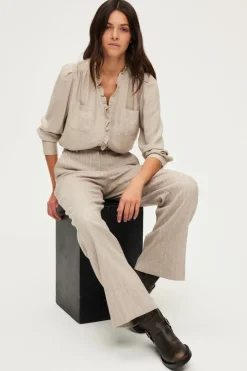 Chemise lurex à volants - BERWYN | Pablo Store
