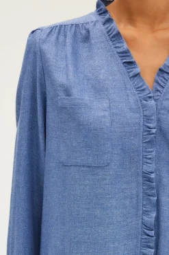 Chemise lurex à volants - BERWYN | Pablo Clearance
