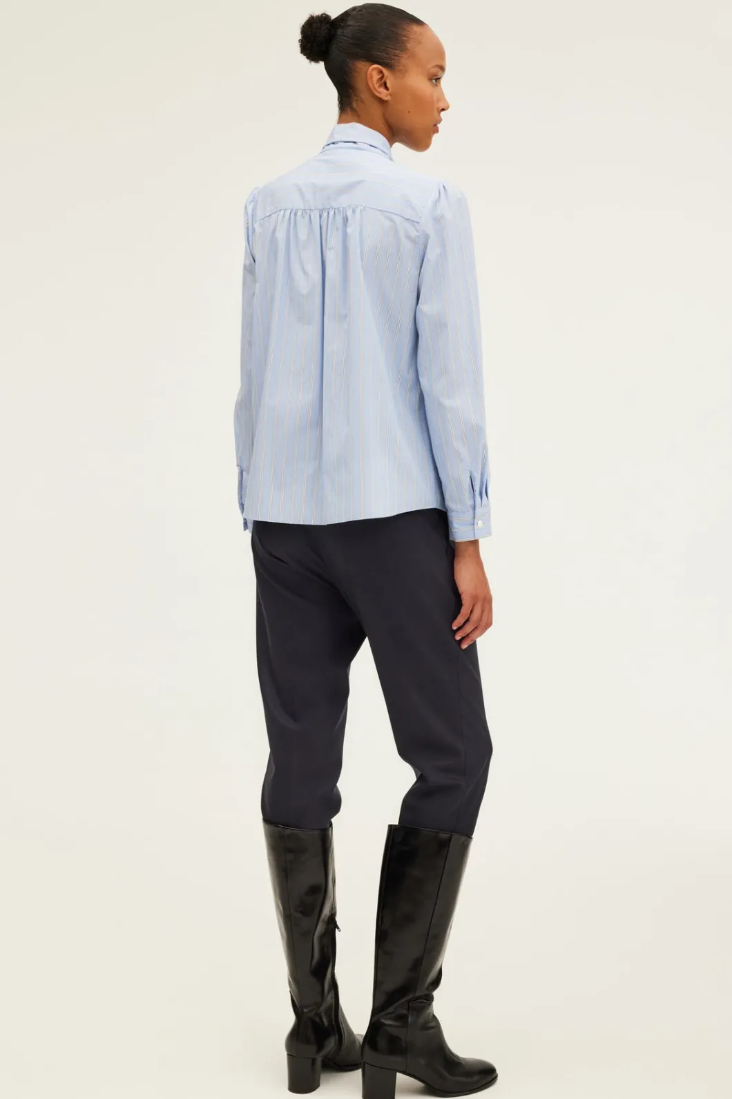 Chemise rayée à col lavallière - BAGATELLE | Pablo Store