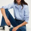 Chemise rayée à col montant - BAIDY | Pablo Cheap
