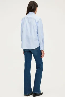 Chemise rayée à col montant - BAIDY | Pablo Cheap