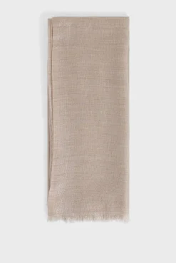 Echarpe dorée en laine et coton - DAYANA | Pablo Discount