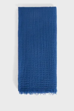 Echarpe unie froissée en laine - DALVA | Pablo Shop