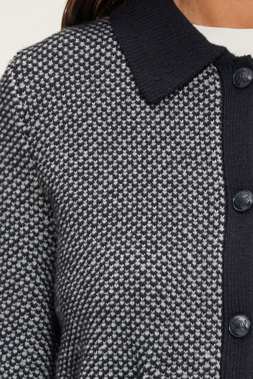 Gilet en laine à col polo - JAN | Pablo Best