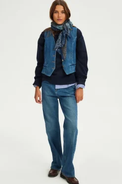 Gilet sans manches en denim - BELLAMY | Pablo Outlet