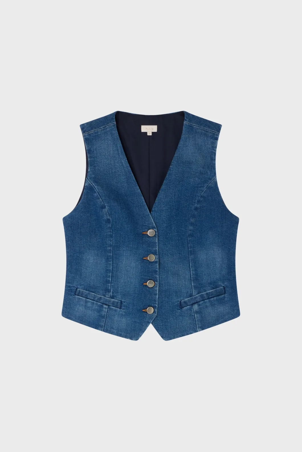 Gilet sans manches en denim - BELLAMY | Pablo Outlet