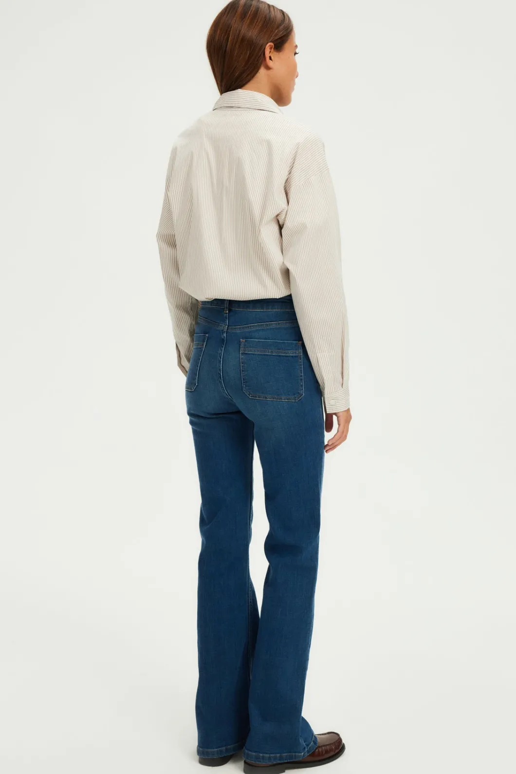 Jean flare brut à boucles - CLAUDETTE | Pablo Best