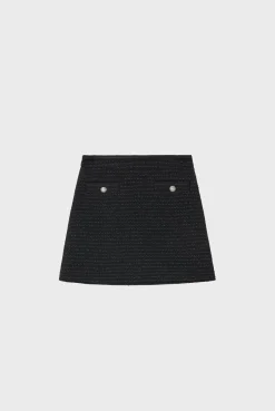 Jupe courte en tweed et lurex - CAMILLETTE | Pablo Clearance