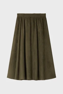 Jupe midi en velours fluide - CEPHISE | Pablo Sale