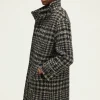 Manteau col montant à carreaux - LYSANDRE | Pablo Cheap