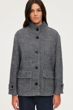 Manteau court à col montant - LYSIANE | Pablo Cheap