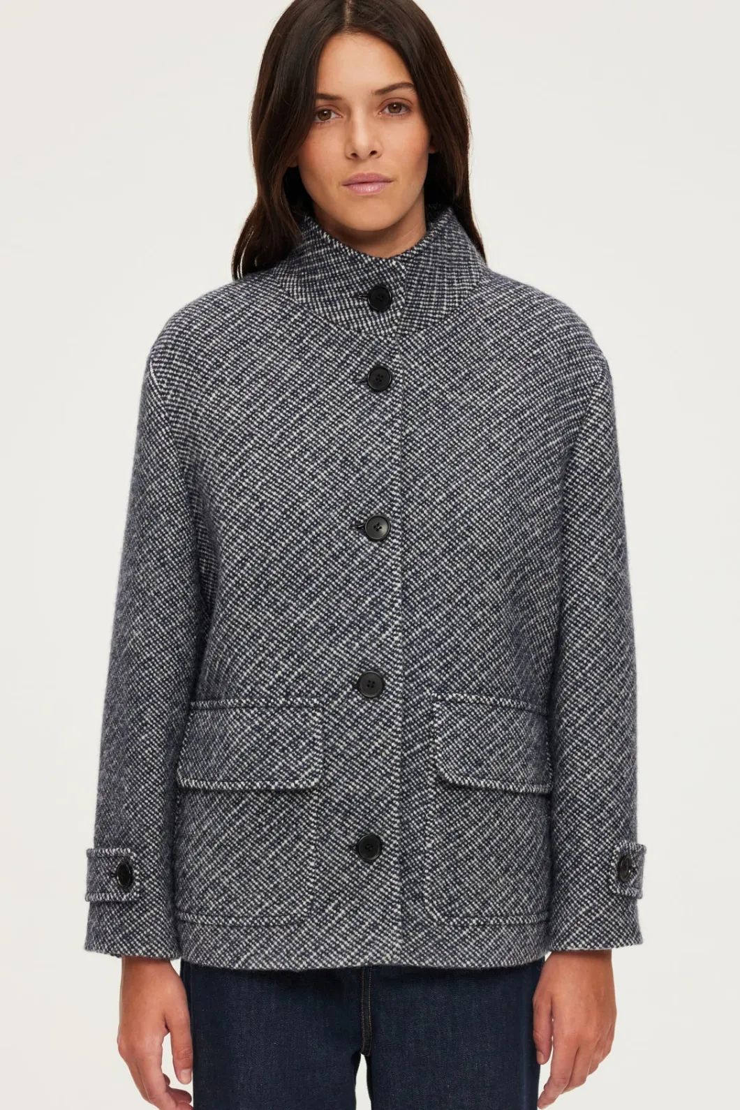 Manteau court à col montant - LYSIANE | Pablo Cheap