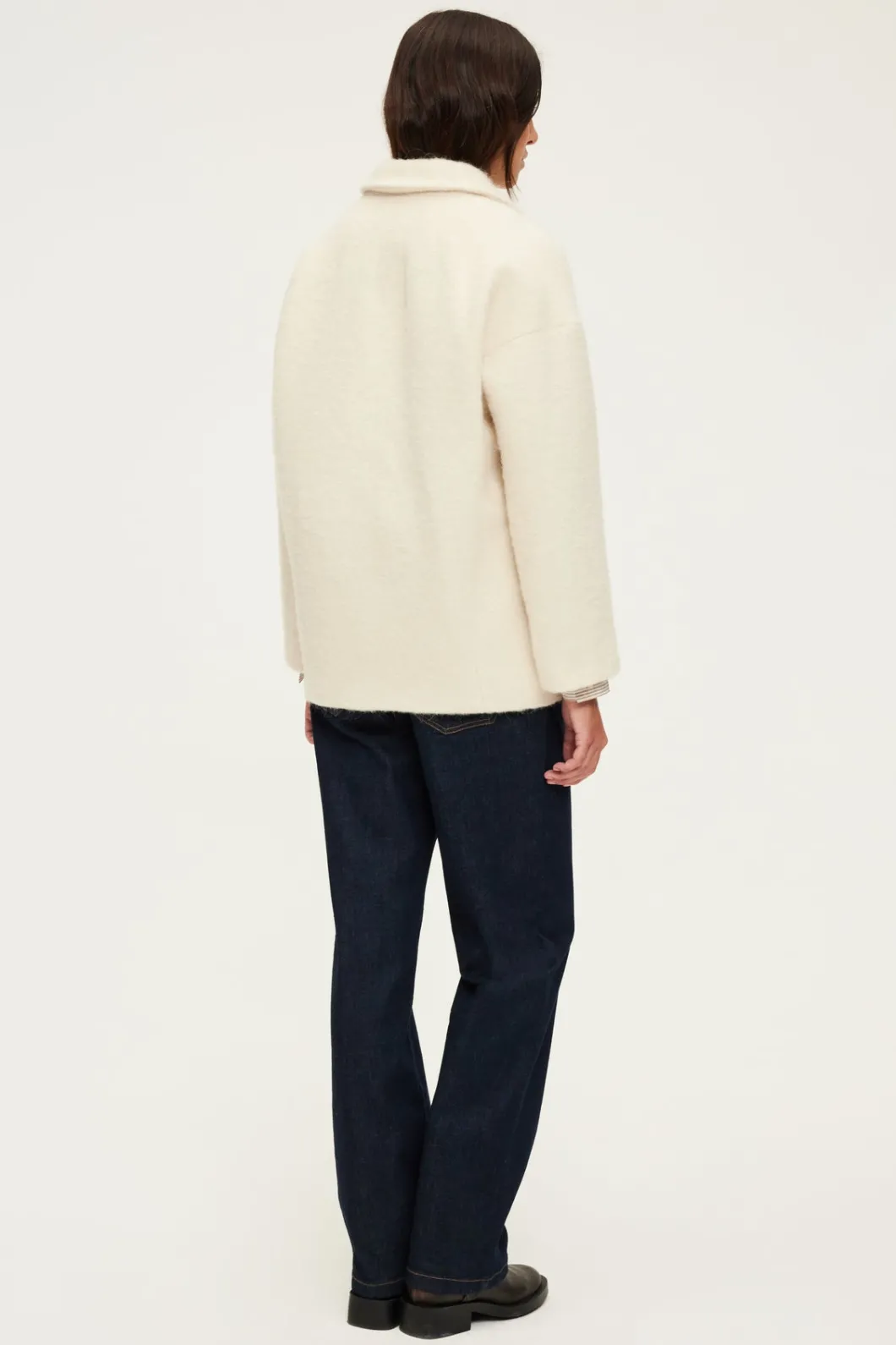 Manteau court écru - LUCIENNE | Pablo Online
