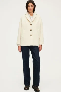 Manteau court écru - LUCIENNE | Pablo Online