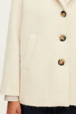 Manteau court écru - LUCIENNE | Pablo Online