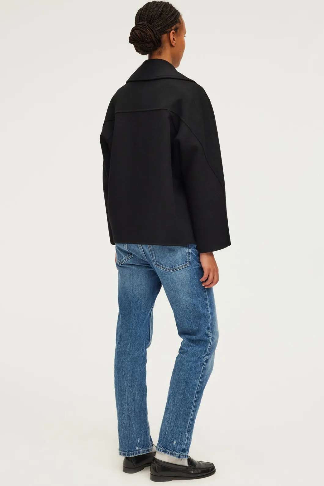 Manteau court en laine double face - LORLINE | Pablo Sale