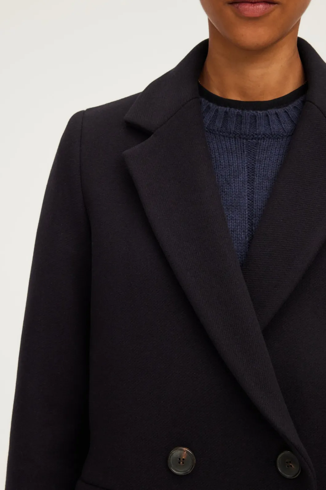 Manteau droit à boutonnage croisé - LIANE | Pablo Online