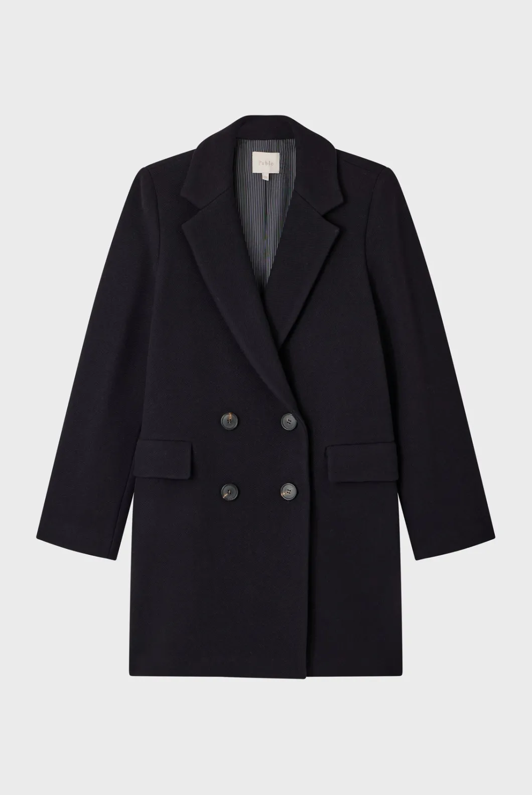 Manteau droit à boutonnage croisé - LIANE | Pablo Online
