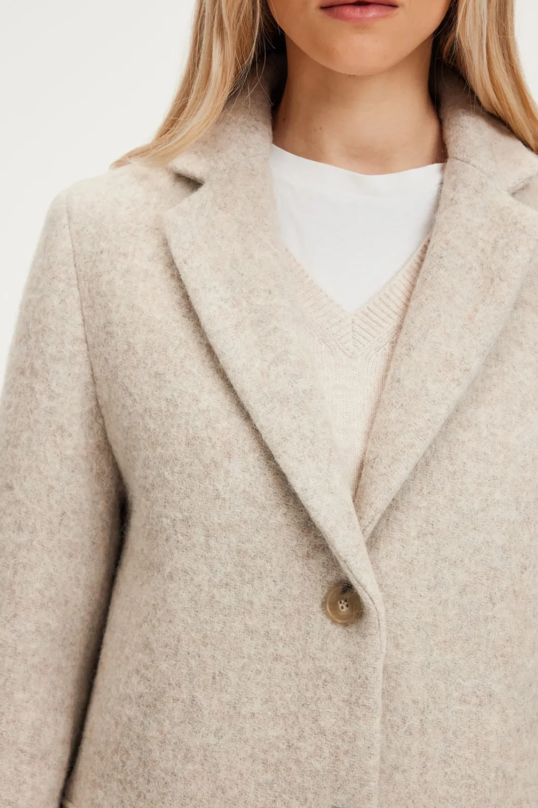 Manteau droit en laine - LORELIA | Pablo Hot
