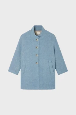Manteau droit en laine vierge - LEONA | Pablo Online