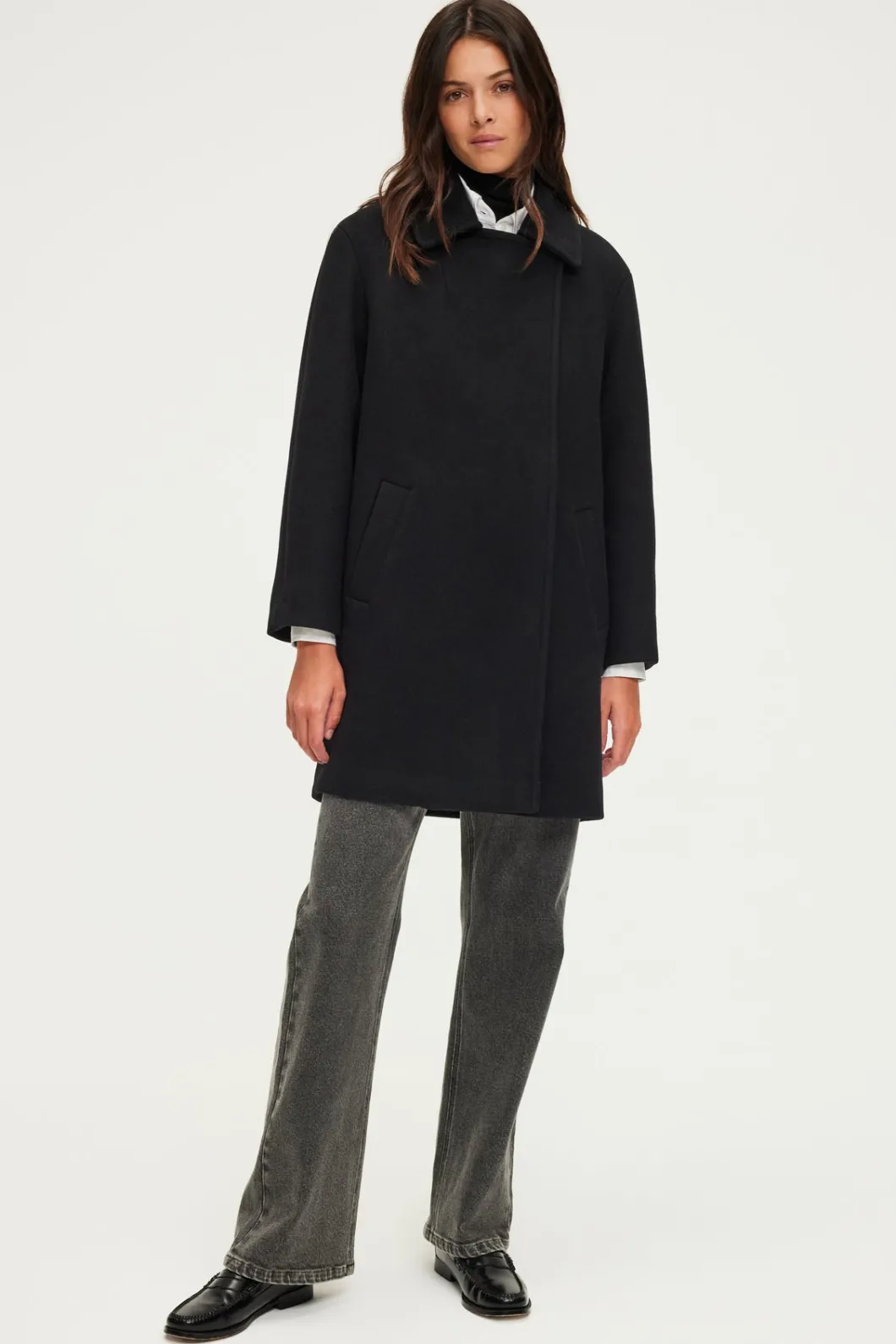 Manteau mi-long en laine - LYNDSAY | Pablo Sale