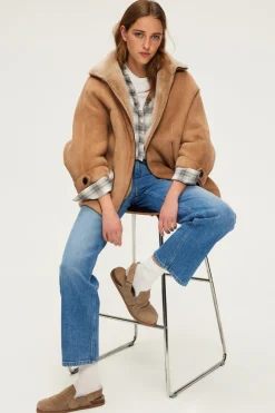 Manteau réversible en peau lainée - LYSA | Pablo Outlet