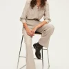 Pantalon large à rayures et sequins - NAYLA | Pablo Hot
