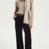 Pantalon large en velours lisse - NAIS | Pablo Discount